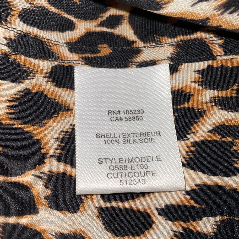 Equipment Leopard Print Button Down - image 6